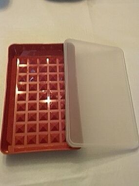Red Deli Keeper Marinade Container Tupperware